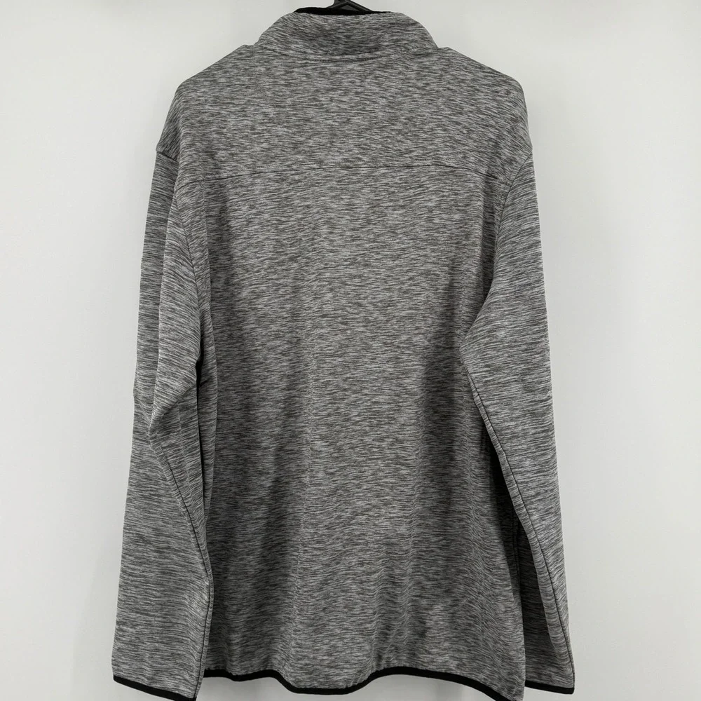 LEG3ND GOLF Mens XL Gray‎ Space Dye Quarter Zip Pullover Modern Fit Performance